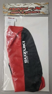 BRAND NEW TECNO-X SUZUKI RM85 MX RED/BLACK SEAT COVER 2002-2022 MODELS - Image 1 of 4