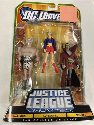 DC Universe Justice League Unlimited (3-pack) WARLORD DEIMOS SUPERGIRL NEW - Image 1 of 4
