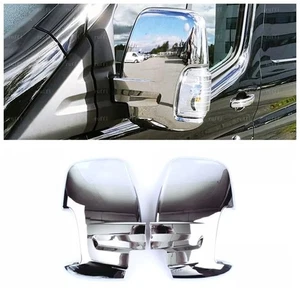 Chrom Spiegel Abdeckung 2 Stück ABS für Ford Transit MK8 2014-UP KURZER ARM - Bild 1 von 8