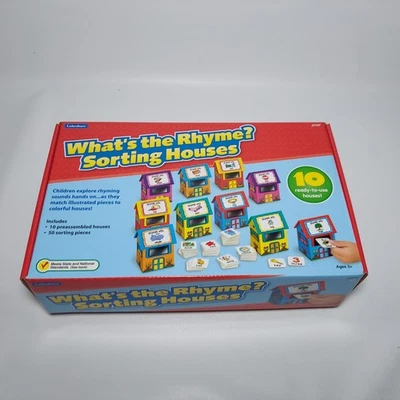 Juguete educativo de aprendizaje Lakeshore What's the Rhyme para clasificar casas JJ157 Foto 1 de 4