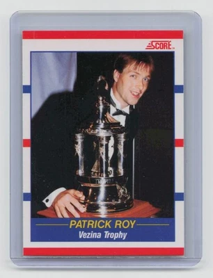 1990-91 Score Vezina Trophy Patrick Roy - Image 1 of 2