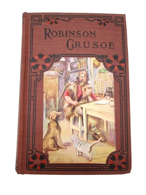 Beautiful, Decorative, Antique Book, Robinson Crusoe by Daniel Defoe - Image 1 of 4