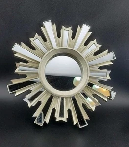 Gold Sunburst MIRROR Plastic 9.75 Rd. Home  Decor Accent Piece - Picture 1 of 3