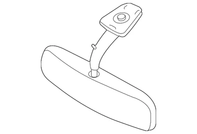 Genuine Nissan Mirror Inside 96321-3LM0C - Image 1 of 2