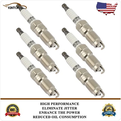 6 个铱火花塞适用于福特 E-150 Econoline Club Wagon 4.2L 1998 - 2002 — 第 1/4 张图片