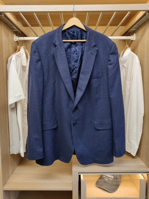 JAEGER BLACK JOSHUA ELLIS NAVY BLUE BLAZER 48L 100% CASHMERE REGENT JACKET SUIT - Image 1 of 4