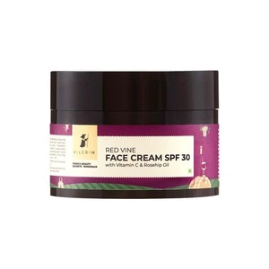 PILGRIM French Red Vine Face Cream with SPF 30 Sunscreen, Rosehip Oil&Vit C 50gm - Picture 1 of 7