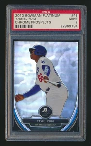2013 BOWMAN PLATINUM PROSPECT PSA 9 YASIEL PUIG DODGERS - Picture 1 of 1