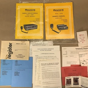 Royce I-625 I-678 CB-Funkhandbücher mit FCC-Dokumenten 1976 Lot - Bild 1 von 11