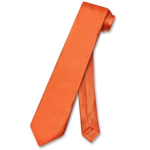 Biagio Boys NeckTie Solid BURNT ORANGE Color Youth Neck Tie - Picture 1 of 2