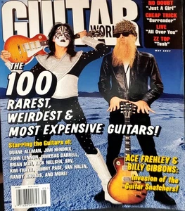 Guitar World Magazine Mai 1997 Ace Frehley, ZZ Top mit seltenen Gitarren/Noten - Bild 1 von 10