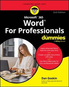 Microsoft 365 Word For Professionals For Dummies by Dan Gookin (Paperback Book) - Bild 1 von 1