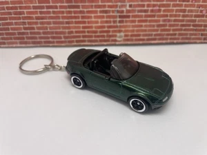 KEYCHAIN for 91-97 MAZDA MIATA CONVERTIBLE BRITISH RACING GREEN JDM CAR KEY KEYS - Bild 1 von 2