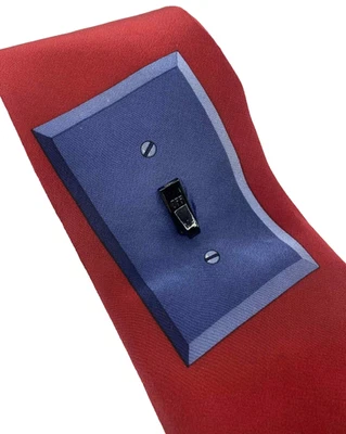 Corbata vintage Vicky Davis Nueva York 100 % seda interruptor de luz 3D novedad divertida Foto 1 de 4