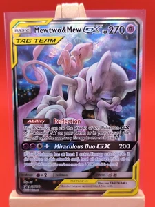 Mewtwo & Mew Tag Team GX SM191 Alternative Full Art Promo Pokemon Karte - Bild 1 von 15