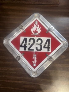 Hazard Flip Placard Hazmat DOT Truck Industrial. (TS) - Picture 1 of 5
