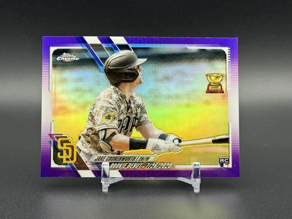 2021 Topps Chrome Update JAKE CRONENWORTH Rookie Refractor Purple #USC25 Padres - Image 1 of 1