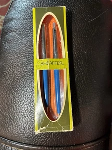 VINTAGE Sheaffer Medium Stift und Bleistift Set Paket blau Neu im Karton LESEN - Bild 1 von 7