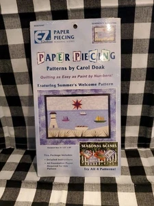 EZ Quilting Paper Piecing Patterns By Carol Doak Summer's Welcome - Picture 1 of 3