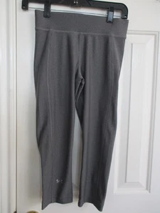 UNDER ARMOUR LEGGINGS DONNA GRIGIO COMPRESSIONE CAPRI TAGLIA SMALL - Foto 1 di 6