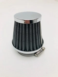 FILTRO ARIA CONICO CROMATO FILTER CARBURATORE DIAMETRO 46 MM NUOVO - Picture 1 of 3