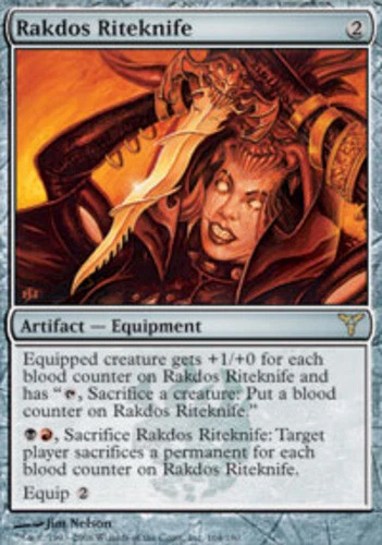 Rakdos Riteknife ~ Heavily Played Dissension MTG Magic UltimateMTG Artifact Card - Image 1 of 1
