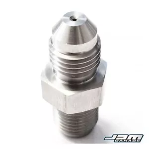 JDMGarageUK AN-4 to M10 x 1 Turbo Restrictor Adaptor Fitting (0.9mm) Garrett - Picture 1 of 1