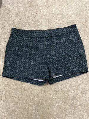 Pantalones Cortos Kenar Azul Marino Verde Estampado Geométrico Mezcla Algodón - Talla 10 Foto 1 de 4