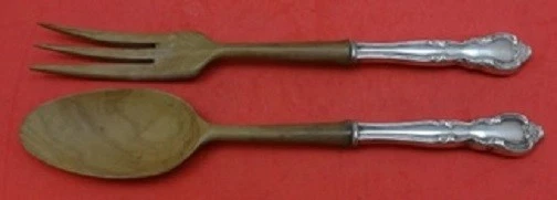 Juego de servir ensalada de plata esterlina American Classic by Easterling con madera 2 piezas Foto 1 de 1