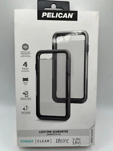 Pelican Voyager Case With Holster For iPhone 8 Plus / 7 plus / 6-Plus Clear Gray - Picture 1 of 5