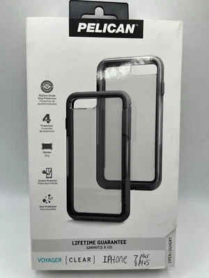 Pelican Voyager Case With Holster For iPhone 8 Plus / 7 plus / 6-Plus Clear Gray - Image 1 of 4