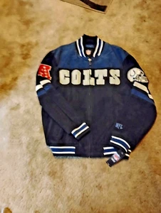 Indapolis Colts Men’s G-III NFL Leather & Suede  Jacket  - NWT - Picture 1 of 2