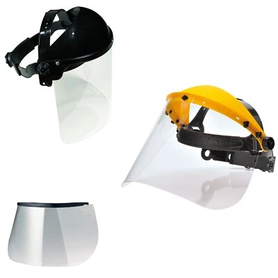 TECTOR Gesichtsschutz mit Klappvisier Gesichtsschutzschirm Augenschutz Ersatzscheibe