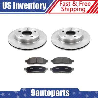 Rotores de freno traseros y pastillas de freno metálicas para Ford Thunderbird 1996-1997 Foto 1 de 4