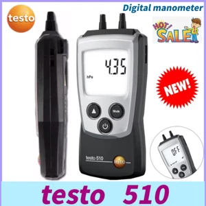 Manómetro diferencial de rango automático testo 510 medidor de presión de aire medidor con batería - Imagen 1 de 9
