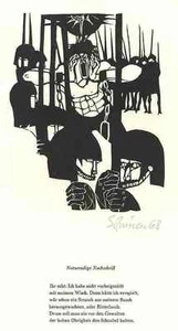 Francois VILLON Balladen - 3 Linolschnitte Eduard PRÜSSEN - 1968 HandSigniert - Picture 1 of 1