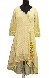 Vintage Marke Ritu Kumar Zari Perlen voll bestickt Hochzeit rückenfrei Kleid - Bild 1 von 13