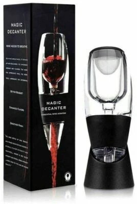 Red Wine Aerator Filter Magic Decanter Sediment Filter Storage Bag & Stand - Image 1 of 3