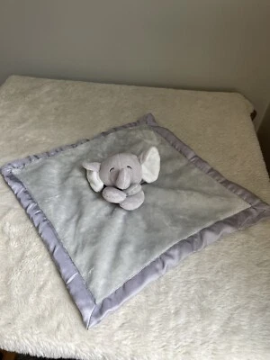 Manta de seguridad Carter’s gris elefante Lovey borde satinado 15” x 15” Foto 1 de 2