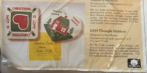 Vtg Creative Circle kit #2354 "Thought Holders" (covered magnets) 3" x 3" new - Picture 1 of 2