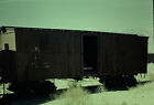Vtg 35mm Slide Southern Pacific Railroad Boxcar Mountain Background Original