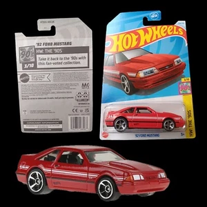 2024 Hot Wheels '92 FORD MUSTANG HTB05 #194 HW: THE '90s 3/10 Fox Body Red NEW - Picture 1 of 4