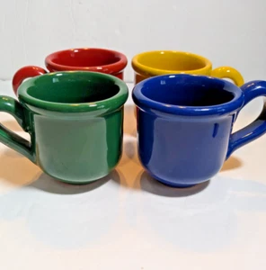 Mamma Ro Italy Espresso Cups Set of 4 Ceramic 2oz Vintage Multi Color - Picture 1 of 10