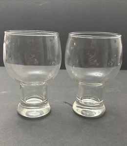 Vintage Federal Glas Bierglas 2er Set MCM stapelbar 14 Oz Kapazität - Bild 1 von 12