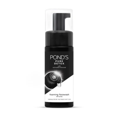 Pond's Pure Detox Foaming Pump Facewash for with Activated Charcoal, 150 ml - Image 1 of 4