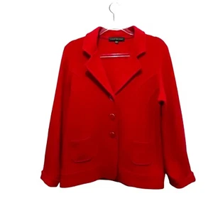 Harve Benard Jacket Blazer Wool Women's Size L Vintage Secretary Librarian Chic - Picture 1 of 18