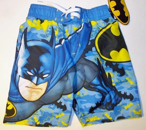 DC Comics Batman Boys Swim Shorts Mesh Lining Back Pocket Sizes 4 NWT - Picture 1 of 1