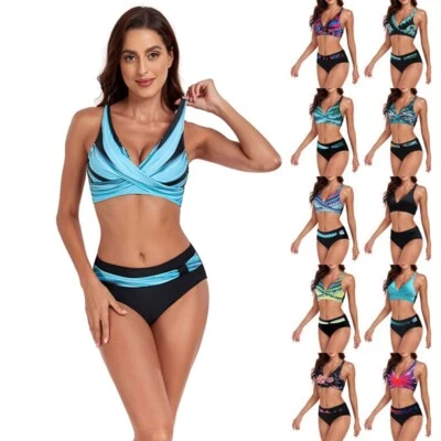 Nuevo Traje de Baño Playa Dividido Verano Dama Sexy Halter Bikini Conjunto con Diferentes Colores Foto 1 de 4