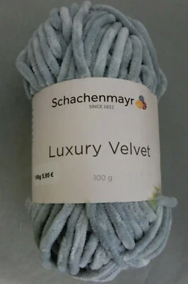 (59,50 €/kg): 100 g Schachenmayr LUXURY VELVET: weiche ChenilleFb.090 blau #4842 - Bild 1 von 2