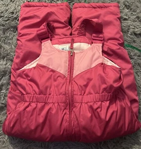 ZeroXposur Girl’s Snowsuit Pink Size 4T Adjustable Suspenders Pants ⛄️ - Picture 1 of 8